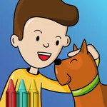 Jim and His Dog Coloring Book icon