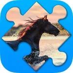 Horses jigsaw puzzles for adults icon