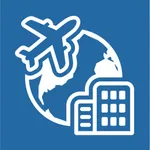 Flights and hotels booking icon