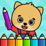 Baby coloring book for kids 2+ icon