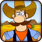 Western cowboy gun blood: Zombies sleeping in the grave icon