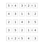 Futoshiki (Sudoku like Japanese Puzzle Game) icon