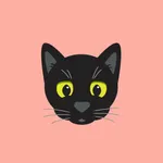 Black Kitty Sticker Pack icon