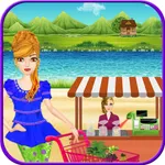 Seaside Supermarket Girls Shopping icon