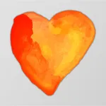 Beautiful Watercolor Heart Stickers icon