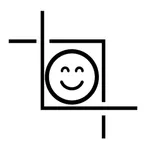 face crop sticker icon