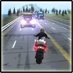 Dirt Bike Beach Highway Traffic Race Game icon
