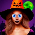 Halloween stickers photo face icon