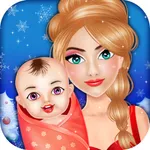 New Christmas Mommy NewBorn Baby - Free kids game icon