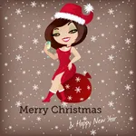 Penelope Pinup Christmas icon