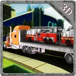 Fire Truck Transporter Simulator & Driving Sim icon