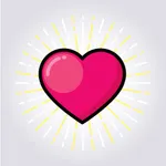 Pink Valentine Love Sticker icon