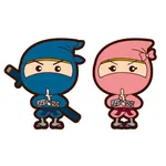 Ninja and Kunoichi sticker icon