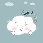 Cute Cloud Stickers icon