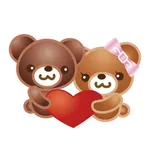 Teddybear illustration sticker icon