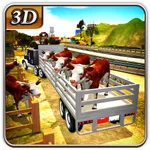 Farm Animal Transporter Truck & Cattle Delivery 3D icon