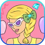 Coloring game for kids With fashion icon
