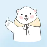 Sweet polar bear stickers icon