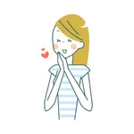 Striped girl icon