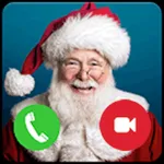 Santa Claus calls you . icon