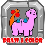 Dinosaur Drawing and Coloring Ideas for Kids icon