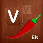 Vegetables. Spelling puzzle. icon