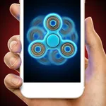 Laser fidget hand spinner icon