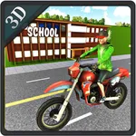 Kids School Time Bike Rider – Riding Game icon