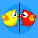 Chicken fight - two player game icon