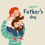 Happy Fathers day photo frame icon