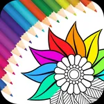 Coloring Book, Recolor Mandala icon