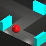 The ball zigzag 3d blocks icon