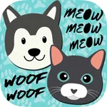 Dogs and cats sounds - Meows and barks icon