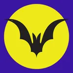 Bat on the Moon stickers emoji icon