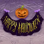 Watercolor Happy Halloween icon