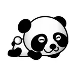 Black and white animals icon