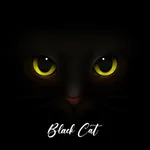 Cute Black Cat Stickers Pack icon