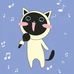 Crazy Funny Cute Cat Sticker icon