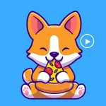 Lucky Dog Animated Stickers icon