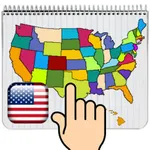 USA MAP 50 States Puzzle Game icon