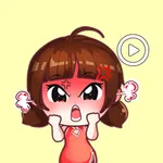 Lovely Baby Girl Animated icon