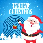 Christmas mazes coloring book icon