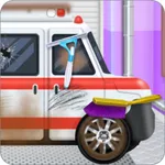 Emergency Vehicles at Car Wash icon