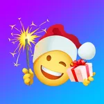 Christmas emoji & Santa Claus icon