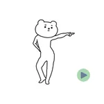 Dancing Bear Animated Stickers icon