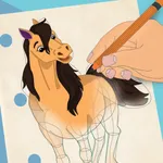 How to Draw Horses with Steps icon