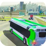 City Bus Transporter Driving icon