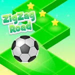 Zig Zag Road - funny ball game icon