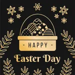 Glittering & Gold Easter Day icon