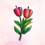 Natural Flower Dairy Stickers icon